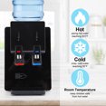 thumbnail image 2 of Top Loading Countertop Water Cooler Dispenser, Hot & Cold Water Temperature with Child Safety Lock, Holds 3 or 5 Gallon Bottle,Office Use,Black, 2 of 7