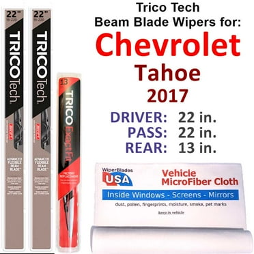 2017 Chevrolet Tahoe Beam Blade Wipers (Set of 3) w/Rear Wiper