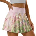 thumbnail image 5 of HELLHERO Bunny Duo with Easter Eggs Polyester Spandex Golf Skirts with Built-in Shorts, 2 Side Pockets Lightweight Tennis Skirt for Outing Yoga Pickleball, 5 of 9