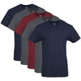 thumbnail image 2 of Gildan T-Shirts pour Hommes, Multipack, Style G1100, Marine/charbon/rouge Cardinal (Lot de 5), Petit, 2 of 4