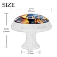 thumbnail image 4 of 4 Pcs Round White Knobs for Kitchen Cabinet Cupboard Dresser Bookcase Sunflower Butterfly Drawer Pulls Handles Home Decor, 4 of 8