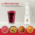 thumbnail image 6 of Holstein Housewares Personal Blender, White/Gold - Ideal for On-The-Go Smoothies, Shakes, and Protein Drinks - 20 oz Travel Cup included, 6 of 8