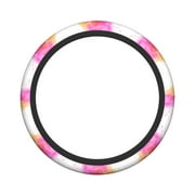 XMXY Car Steering Wheel Cover, Splash WatercolCloudy Background Non-Slip Jeep Truck Universal Elastic Steering Wheel Protector 15 inch