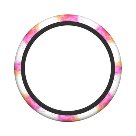 XMXY Car Steering Wheel Cover, Splash WatercolCloudy Background Non-Slip Jeep Truck Universal Elastic Steering Wheel Protector 15 inch