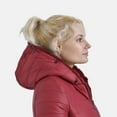 thumbnail image 4 of Tamsy Red Reversible Faux Fur and Puffer Jacket with Hood - L Birthday Christmas Gifts, 4 of 6