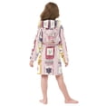 thumbnail image 7 of FORMRS Niños Bathrobe Unisex Hooded Robe Soft Plush Pajamas Sleepwear, Size 4-6T, Watercolor Jar, 7 of 7