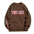 thumbnail image 2 of Women's Sweatshirts 2025 You Are Enough Sweatshirt Mental Health Sweatshirts Casual Pullover Tops Sweatshirt for Women, 2 of 5