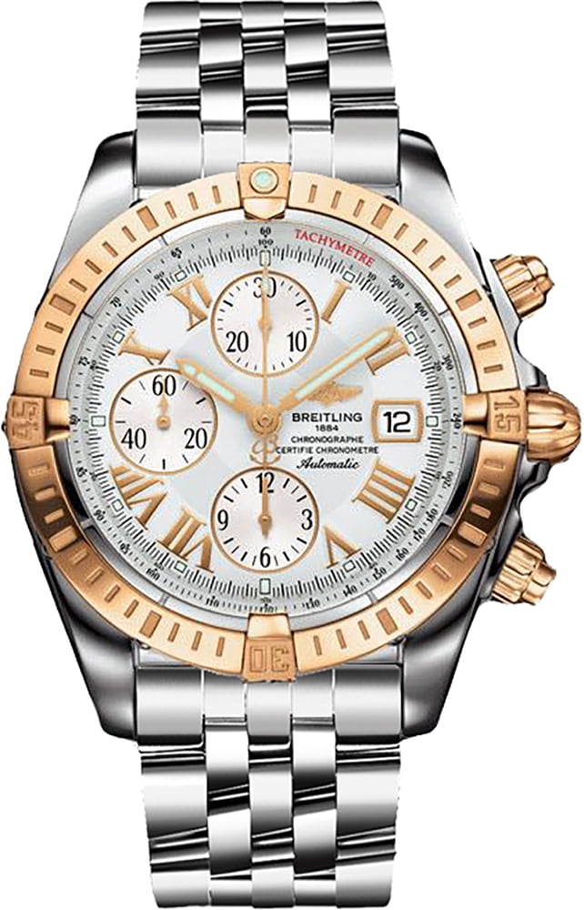 Breitling - Breitling Chronomat 44 Gold and Steel Men's Watch C1335612 ...