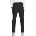 thumbnail image 2 of Cherokee Infinity Mens Drawstring Straight Leg Scrub Pants Mid Rise Zip Fly, 6 Pockets, Rib-Knit Waistband - IN200A, XL, Black, 2 of 7