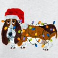 thumbnail image 3 of CafePress - Basset Tangled In Christmas Lights Sweatshirt - Crew Neck Sweatshirt, 3 of 4