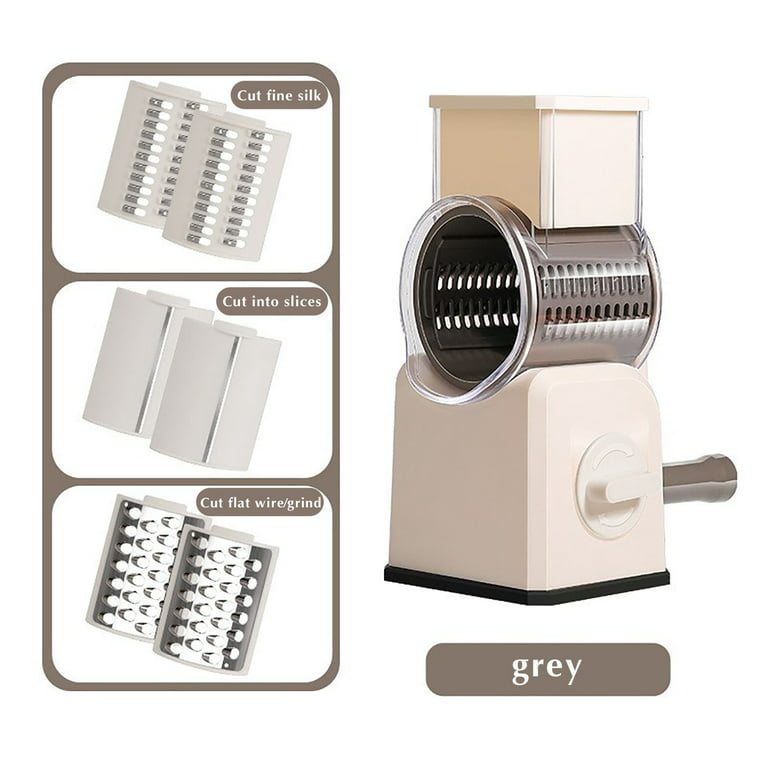 AMME-PCG9 Hand Crank Cheese Grater with (3) Interchangeable Cylinders