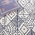 thumbnail image 6 of SAFAVIEH Casablanca Santana Diamond Area Rug, Ivory/Blue, 8' x 10', 6 of 11