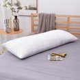 thumbnail image 3 of Funda de almohada corporal para el hogar, hotel, cierre súper suave para adultos y mujeres embarazadas. Blanco 50x137cm, 3 of 7