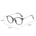thumbnail image 6 of Eoperou Anti Blue Light Glasses Anti Eyestrain Round Frame Anti radiation No Degree Lightweight Eye Eyewear Clear Lens Fake Computer Eyeglasses for Office, 6 of 8