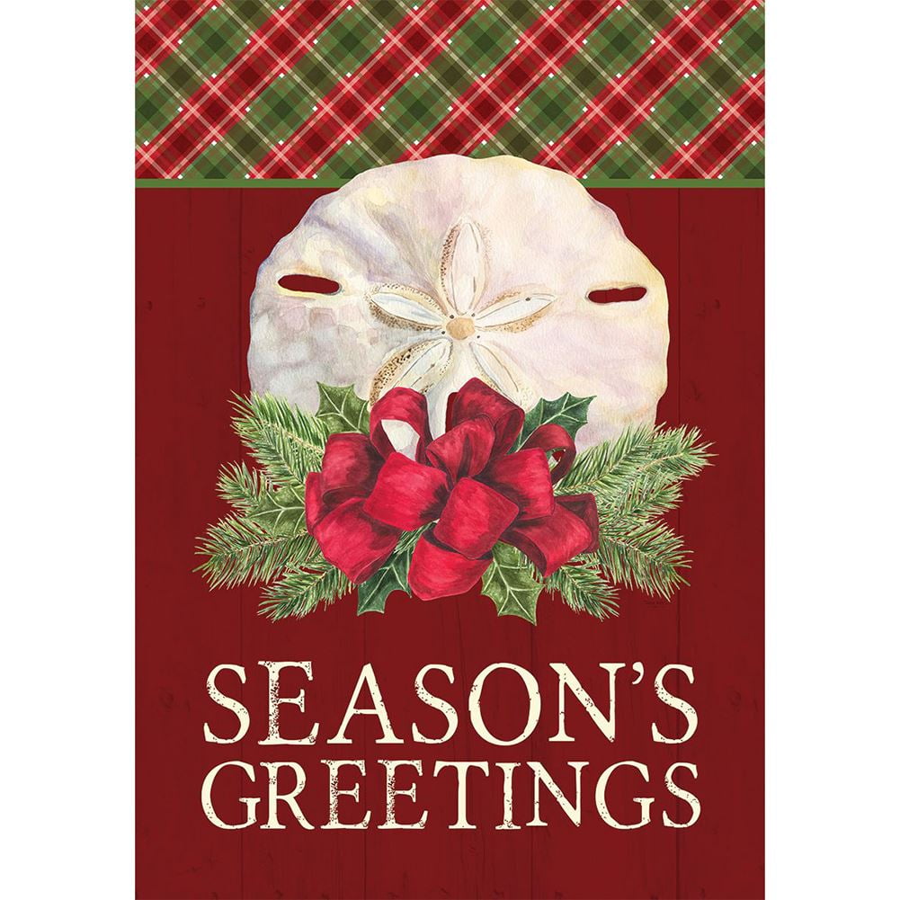 New Christmas Sand Dollar Season's Greetings mailbox cover 