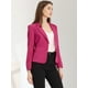 thumbnail image 2 of Chaqueta abierta de la chaqueta del traje de la cosecha del trabajo de la oficina del frente de las mujeres Rosas XL, 2 of 6