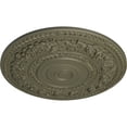 thumbnail image 3 of 33 7/8"OD x 2 3/8"P Rose Ceiling Medallion (Fits Canopies up to 13 1/2"), Hand-Painted Spartan Stone, 3 of 5