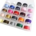 thumbnail image 3 of Kearding 25 unidades/juego de hilos de bordar para coser, hilos de bobina preenrollados para manualidades DIY con caja de almacenamiento De coser Vistoso Kearding HA5832-03B, 3 of 6