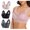 Black #7, variant on Qonioi Clearance 3PCS Sports Bra for Women's Strapless Lace Vest Underwear with Thin Side Collection and Daily Bra Comfortable Bras # Lightening Deals Black L