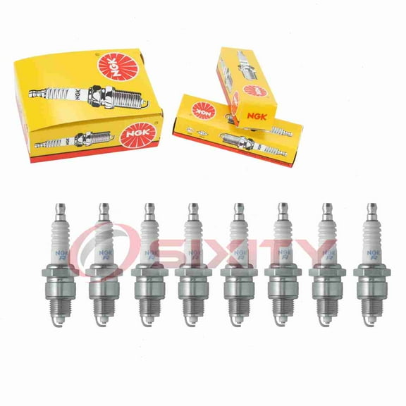8 pc NGK 2633 Standard Spark Plugs for 3268 94701-00292 94703-00292 98076-56917 99000-79C42-004 W20FPR-U10 W20FPR-UL10 Ignition Wire Secondary