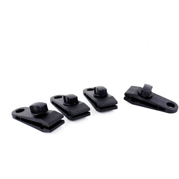 Heavy Duty Tarp Clips, Black, 4Piece