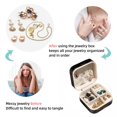 thumbnail image 4 of Starry Animals Travel Portable Square Jewelry Box Organizing Rings Earrings Necklaces Bracelets for Girls Women, 4 of 6