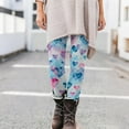 thumbnail image 4 of Visit the JURANMO Store Valentine Tight Pants for Women Heart Printed High Waist Valentines Leggings Fashion Holiday Legging Light Blue XL, 4 of 10