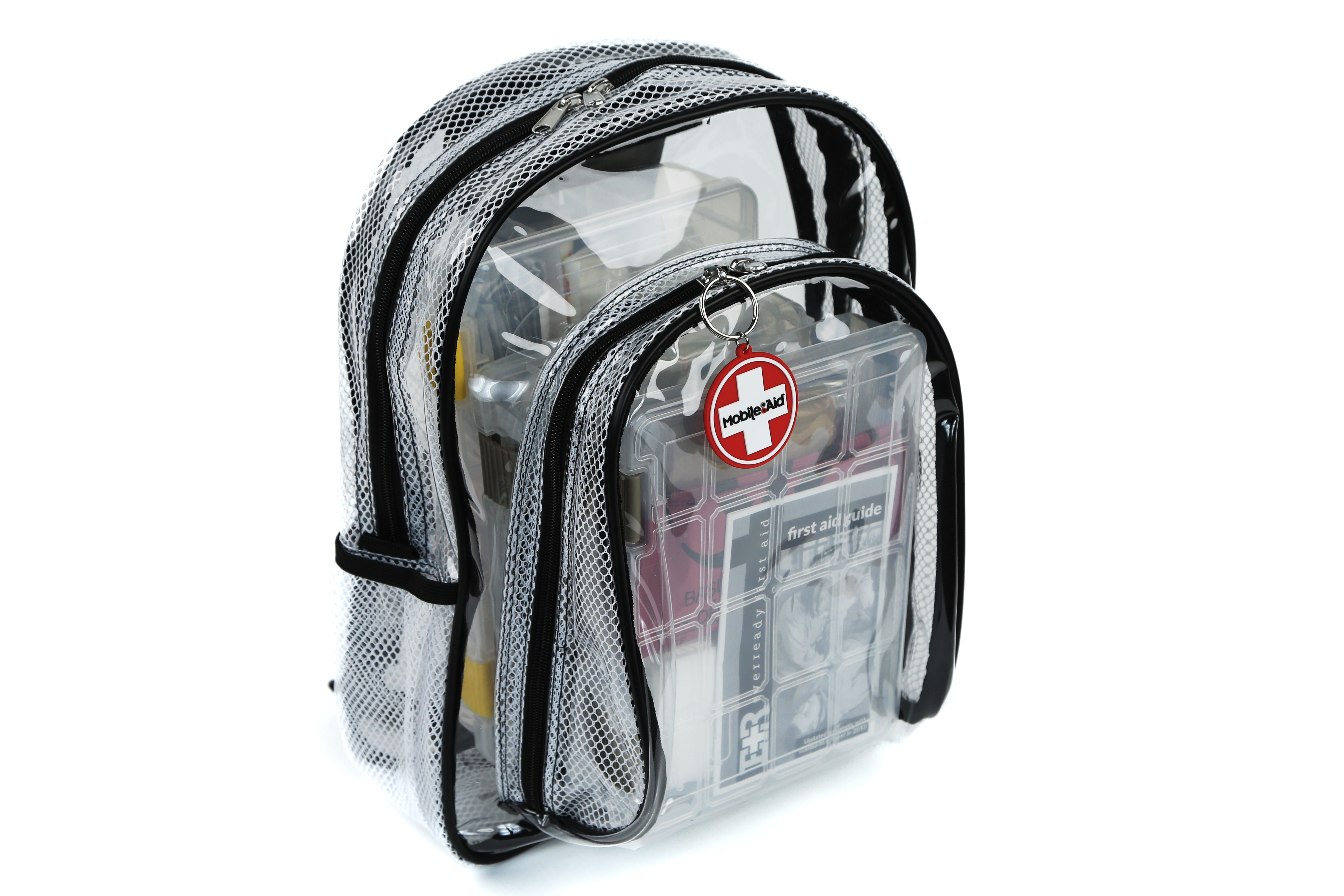 MobileAid® Clear-View™ 25-Person Trauma First Aid Backpack Kit