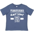 thumbnail image 3 of Inktastic Pennsylvania Awesome Since 1787 Boys or Girls Toddler T-Shirt, 3 of 5