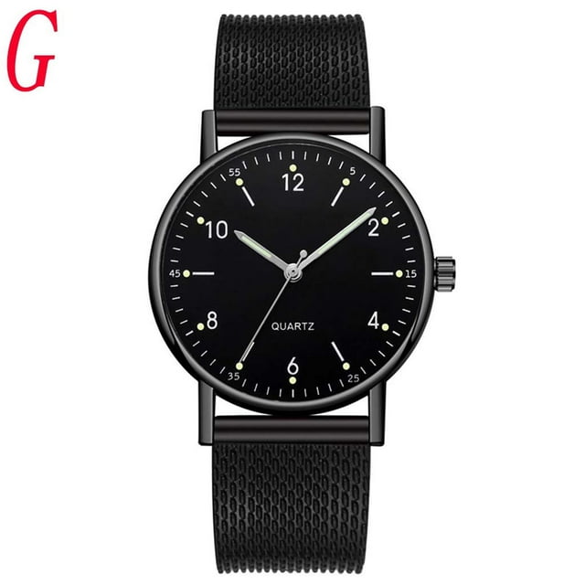 Reloj de cuarzo para mujer, relojes para mujer, reloj de cuarzo de alta gama para mujer, reloj de pulsera de acero inoxidable con esfera luminosa y estilo informal.