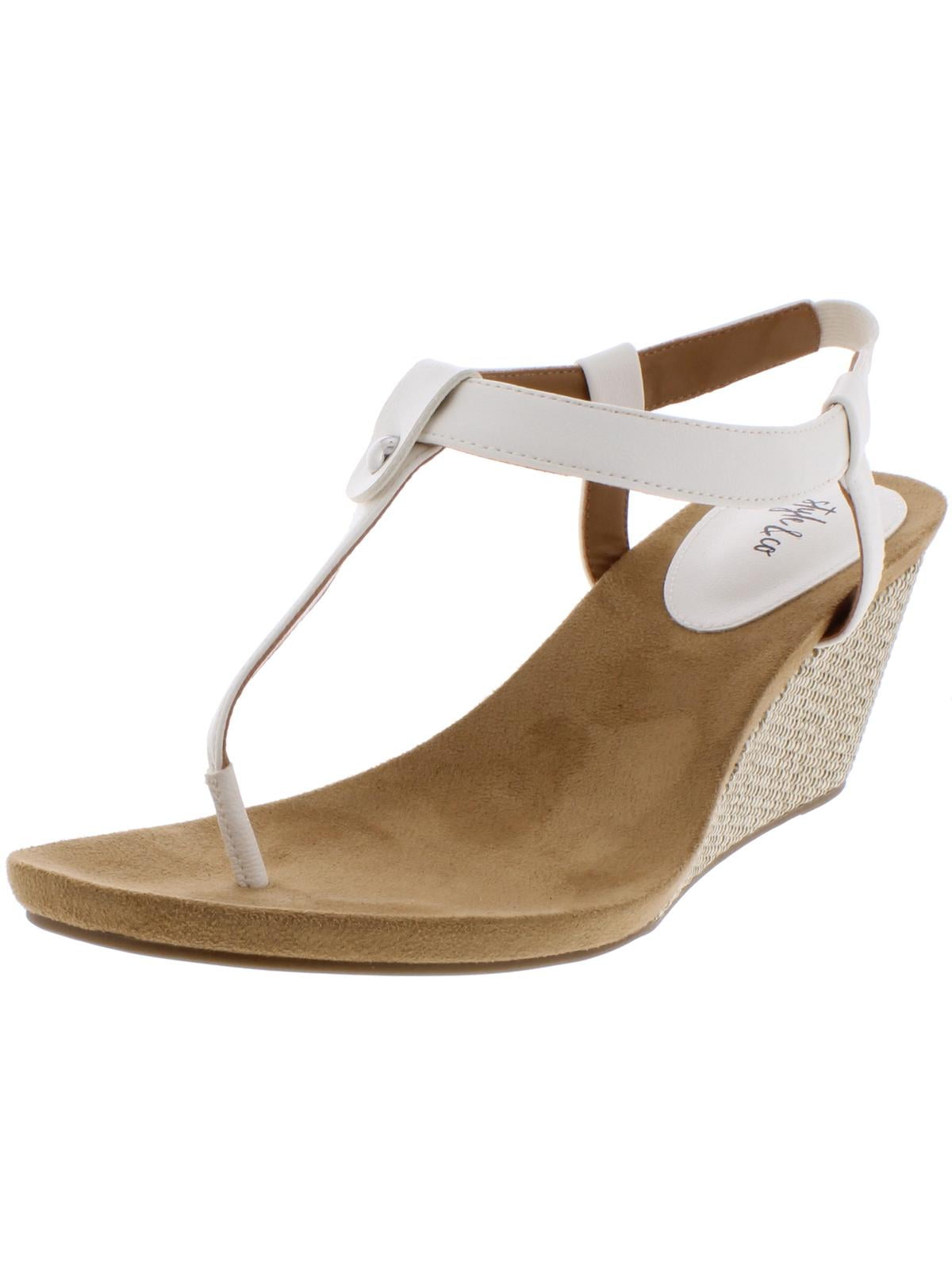 Style & Co. - Style & Co. Womens Mariella Stretch Cushioned Wedge Sandals - Walmart.com 