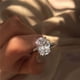 thumbnail image 5 of Censtreet Engagement Ring Oval Cut Cubic Zirconia Marquise Round CZ Eternity Wedding Band for Women, 5 of 7