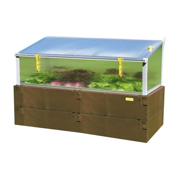 Exaco Trading Polycarbonate Raised Bed with All-Year Cold Frame