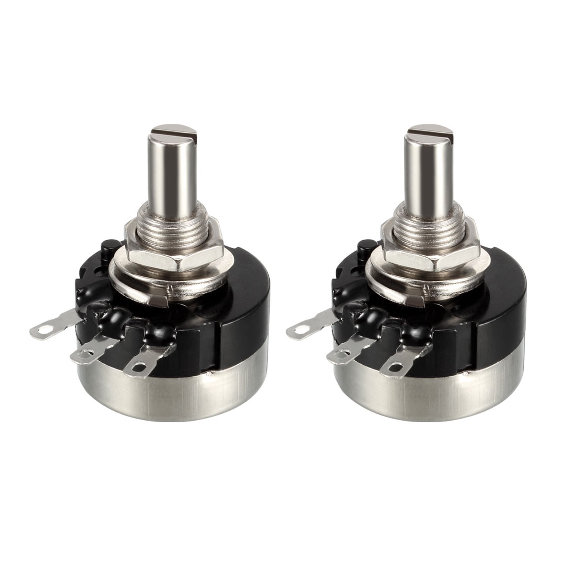 10-Pack B10K 10K Ohm Linear Taper Potentiometers - 15mm Shaft Rotary Pot Resistors