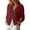 Wine, variant on Vivianyo HD Women's Hooded Button Thin Cardigan, Regular Length Long Sleeve Outerwear, Fall Daily Casual Womens Hoodie for Shopping and Gathering, Sizes S-2XL