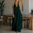 thumbnail image 2 of MYAOYI Womens Dresses V-Neck Sleexeless Summer Loose Vacation Dress Pockets, 2 of 8