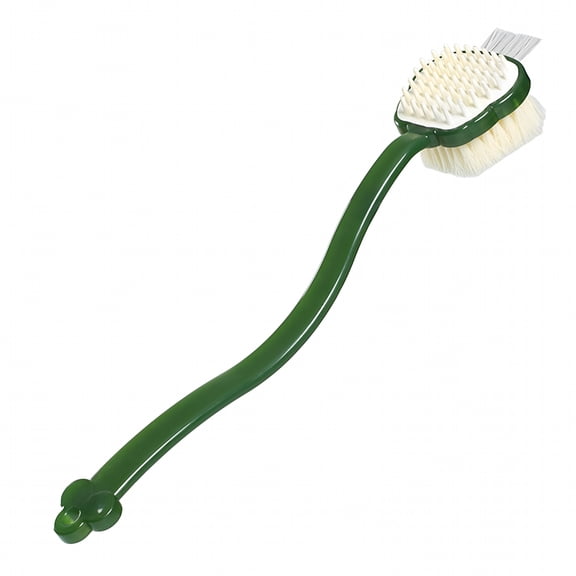 LAMIRO Long-handled Back Brush Dual-sided Bath Brush with Long Handle Soft Bristles for Gentle Skin Exfoliation Wave Handle Shower for Hard-to-reach for Back