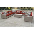 thumbnail image 2 of Coast 10 Piece Outdoor Wicker Patio Furniture Set in Terracotta, 2 of 2