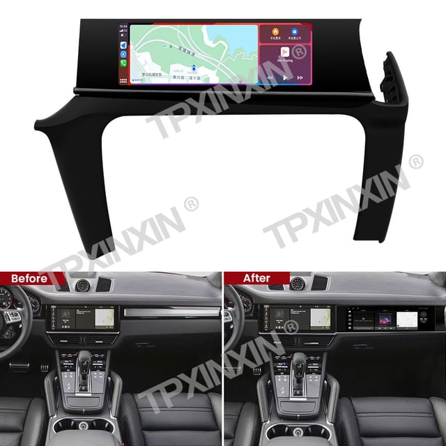 TPXINXIN for Porsche Cayenne 2018-2022 Car Copilot Android Screen Auto Headunit Monitor Carplay Passenger Seat Entertainment New Upgrade