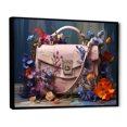 thumbnail image 2 of Designart "Iconic Fashion Handbag Blooms in Pink Silhouette" Fashion Framed Wall Art - Glam Pink Fashion Bag Living Room Framed Canvas Art, 2 of 6