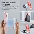 thumbnail image 4 of Funda ESR para iPhone 15 con MagSafe, de grado militar, resistente al amarilleo, color rosa transparente, 4 of 8