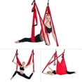 thumbnail image 3 of Active Silk Aerial Yoga Swing Set & Hammock Kit, compatible with Improved Yoga Inversions, Flexibility, Core Strength & Back Pain Relief Sen Black Black, 3 of 5
