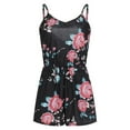 thumbnail image 6 of Herrnalise Women's Swim Board Shorts Swimming Womens Floral Printed Pocket Strapless Playsuits Short Jumpsuit Rompers, 6 of 7