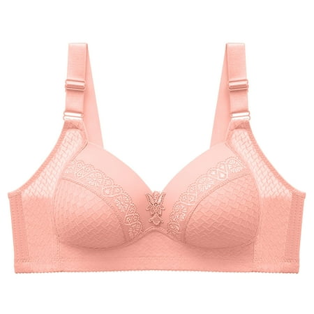 

adviicd Backless Bras for Women ComfortFlex Fit Women s Oh So Light Wireless Bra with Comfort Foam Full-Coverage T-Shirt Bra Hot Pink 36