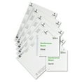thumbnail image 2 of Durable Replacement Sign Inserts f/ 480223 20/PK 10 Sheets White 485202, 2 of 3