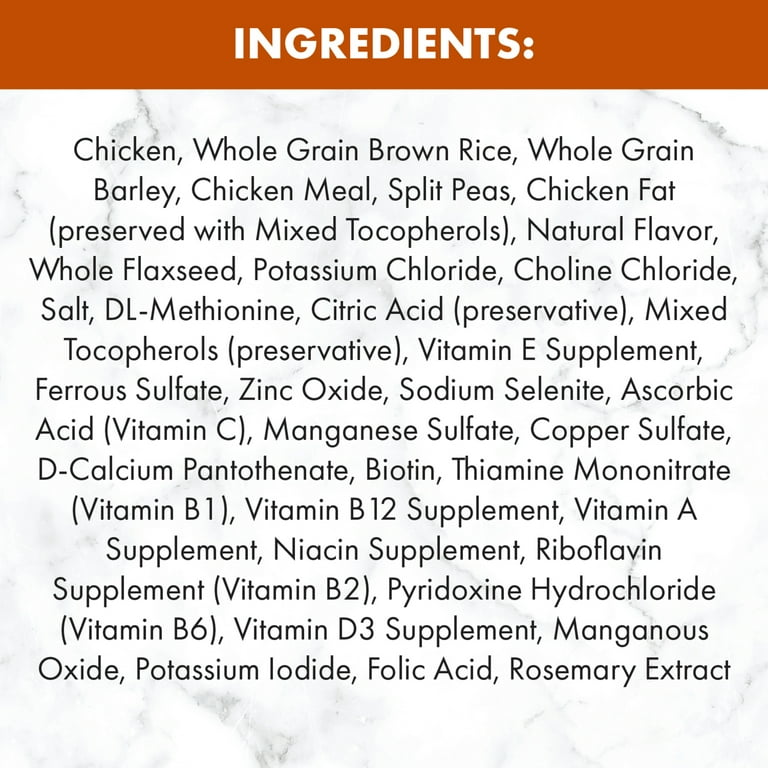Dog clearance food ingredients