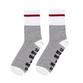thumbnail image 5 of Seyurigaoka Unisex Adult Crew Socks, Letters Pattern Block Over Ankle Socks, 5 of 6