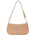 thumbnail image 1 of Bolso de hombro para axilas de PU con relieve geométrico retro para mujer (caqui) Likrtyny Para estrenar, 1 of 9