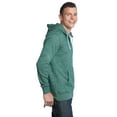 thumbnail image 2 of District Young Mens Marled Fleece Full-Zip Hoodie DT192, 2 of 3