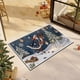 thumbnail image 5 of Seyotauo Christmas Decor 3D Stereoscopic Embroidery Carpet - 24 x16 inch Polyester Xmas Decor Indoor Outdoor, Absorbent Nonslip Dirt Proof Washable Foot Mat for Entryway Kitchen Bathroom Porch Patio, 5 of 6
